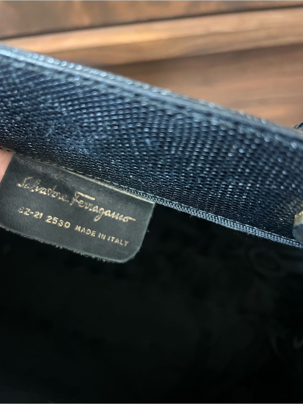 Salvatore Ferragamo Black Tote with Gold Buckle - Picture 8 of 15